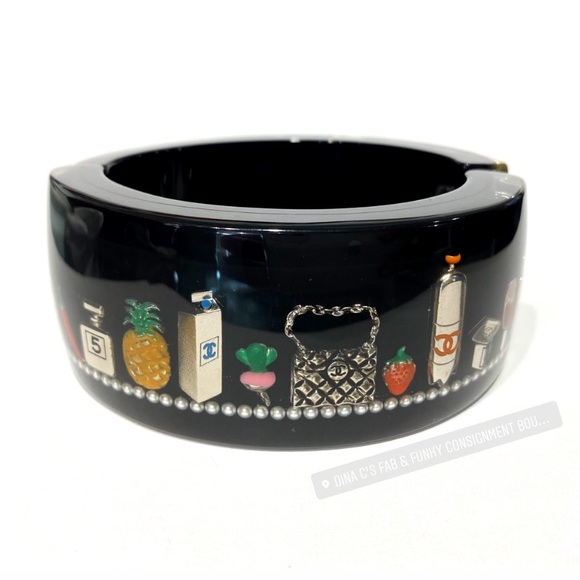 SOLD Authentic Chanel Supermarket Inclusion Bangle - Picture 6 of 10